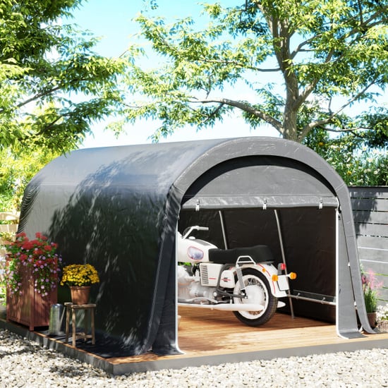 4goodz Outsunny /tuinschuur met plastic zeil, gereedschapstent, opzetbare - Image 3