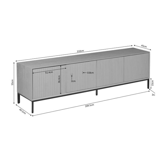 Starfurn tv meubel madison - 45x210x55 cm - Image 2