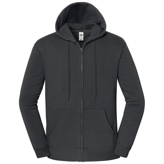 Fruit of the Loom Unisex Adult Iconic Premium Full Zip Hoodie (Light Graphite) - Image 1