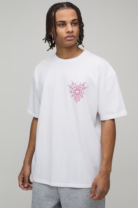 Oversized Marvel Spider-Man License Printed T-Shirt - Image 3