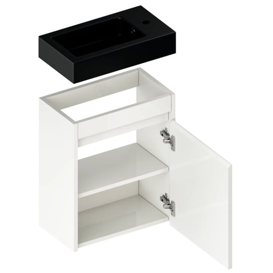 Mirlux Toiletmeubel elen 40cm - wastafel zwart - Image 4