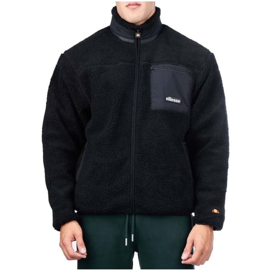 Ellesse Heren Este Volledige Rits Fleece Jacket (Zwart) - Image 3