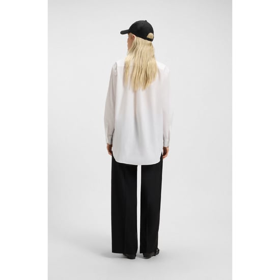Women's Hugo Oversized-Fit Blouse in White - Image 3