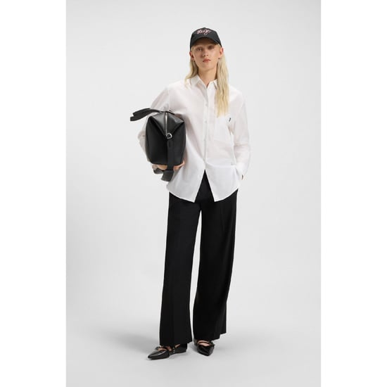 Women's Hugo Oversized-Fit Blouse in White - Image 4
