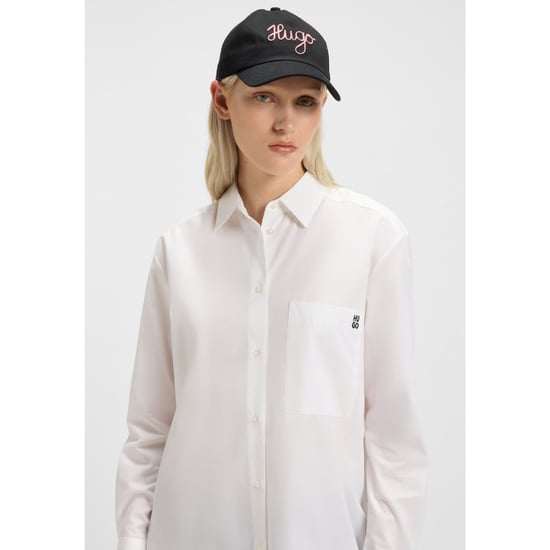 Women's Hugo Oversized-Fit Blouse in White - Image 6