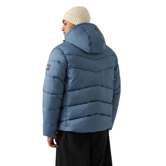 Reebok Heren Stretch Gewatteerd Jasje (Mineraalblauw) - Image 3