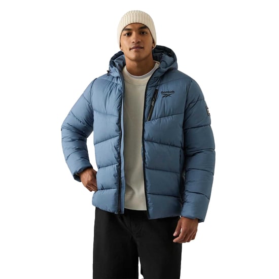 Reebok Heren Stretch Gewatteerd Jasje (Mineraalblauw) - Image 4