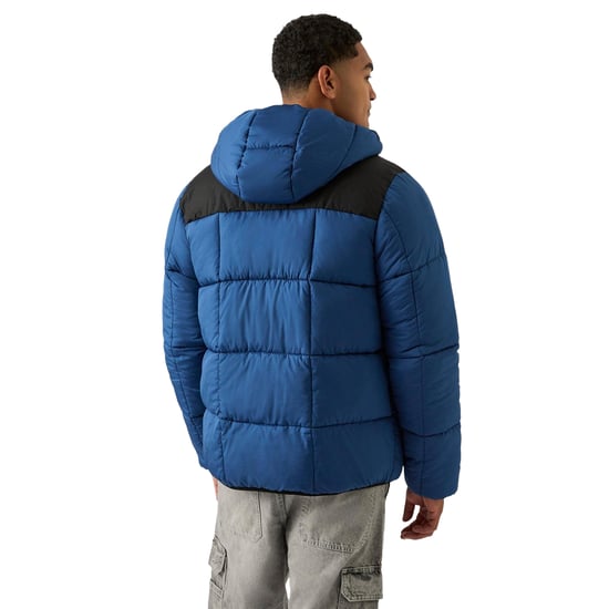 Reebok Heren Kleurblok Reversible Puffer Jacket (Blauw) - Image 2