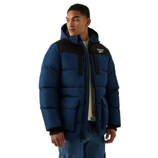 Reebok Mens Plain Puffer Jacket (Blue) - Image 1