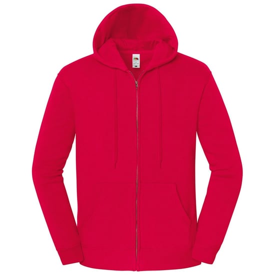 Fruit of the Loom Unisex Adult Iconic Premium Full Zip Hoodie (Red) - Image 1