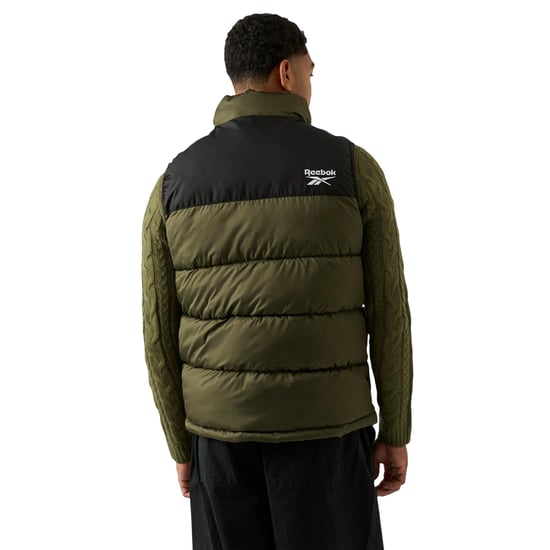 Reebok Mens Quilted Gilet (Olive) - Image 2