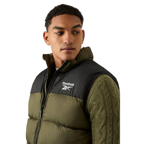 Reebok Mens Quilted Gilet (Olive) - Image 3