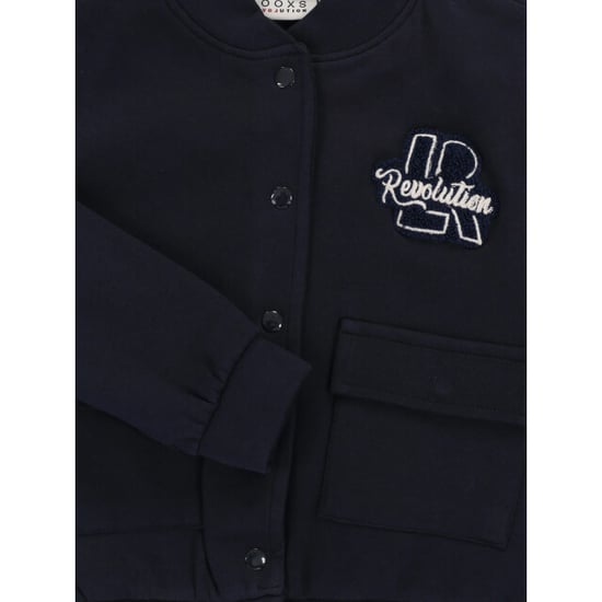 Looxs Revolution Sweatvest dark navy voor meisjes in de kleur - Image 6