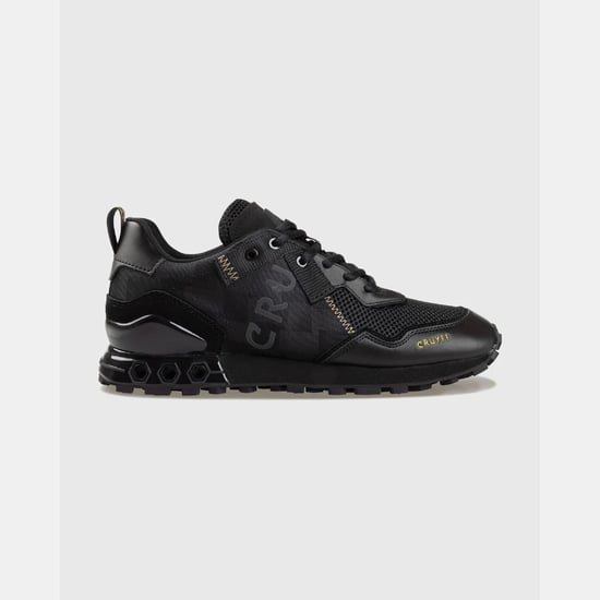 Men's Cruyff Superbia Hex-Tech Trainers in Black Gold - Image 1