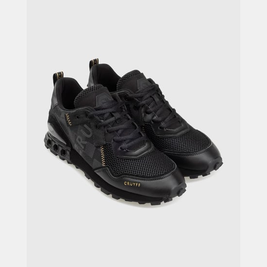 Men's Cruyff Superbia Hex-Tech Trainers in Black Gold - Image 3