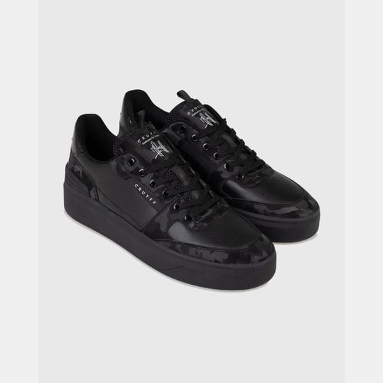 Men's Cruyff Endorsed Tennis Trainers in Black - Image 2