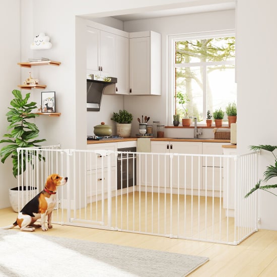 4goodz Opvouwbaar veiligheidshek voor huisdieren 6 panelen 488x75cm - - Image 2