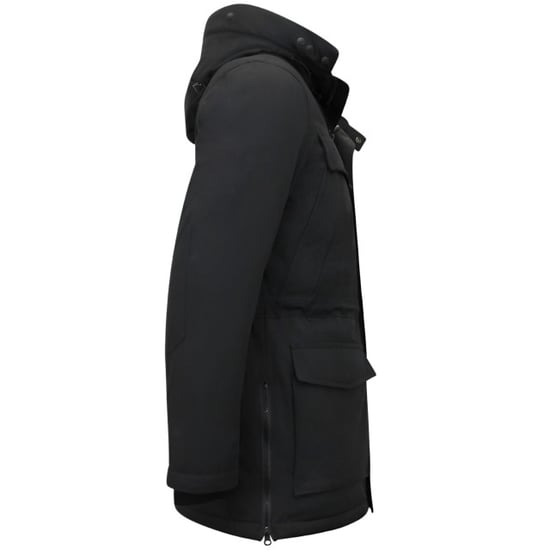 Enos Lange parka jas met capuchon - Image 3