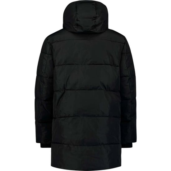 No Excess Jacket long parka hood padded black - Image 3