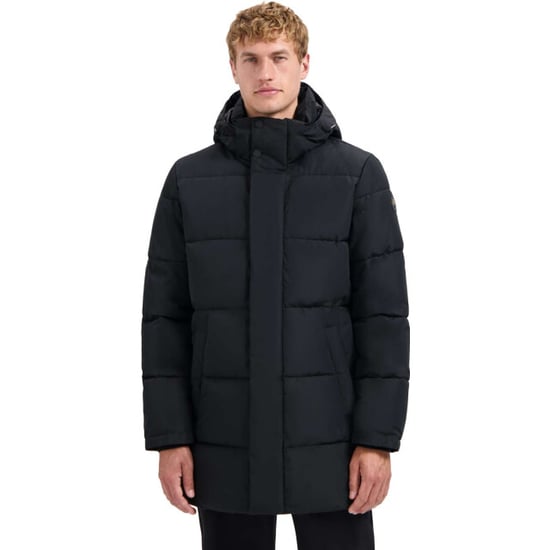No Excess Jacket long parka hood padded black - Image 4