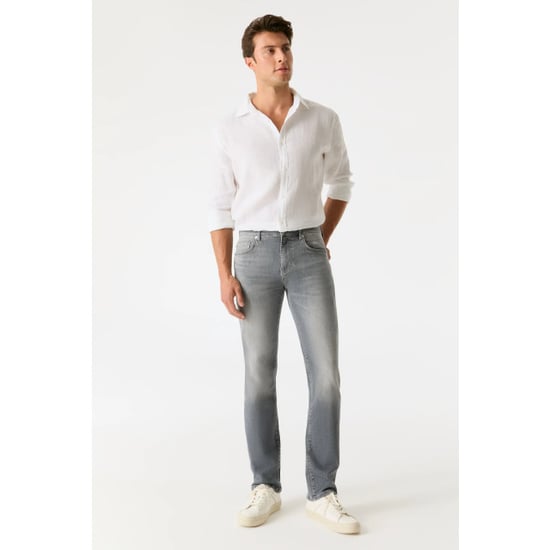 Cup of Joe Lance heren straight-fit jeans light grey - Image 1