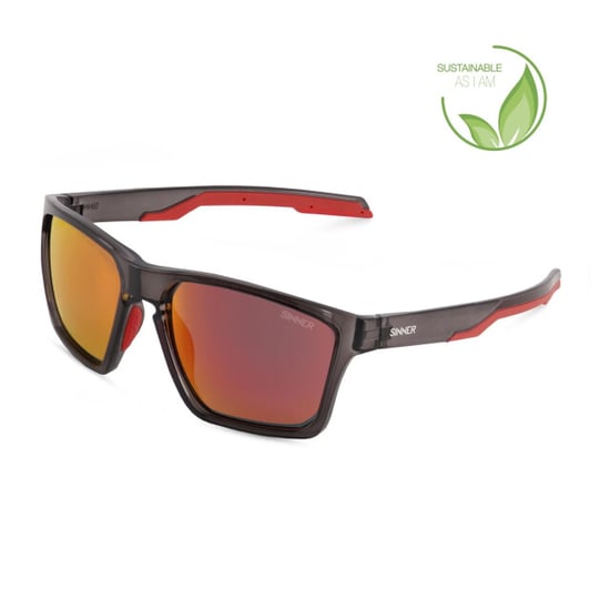Sinner arary cr blk sintec smk blk/rd oil zonnebril heren - - Image 1