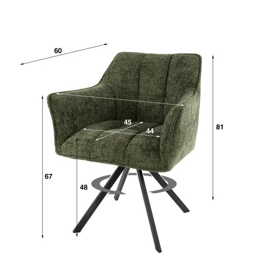Hoyz armstoel raster draaibaar verpakt per 2 hoven - Image 6