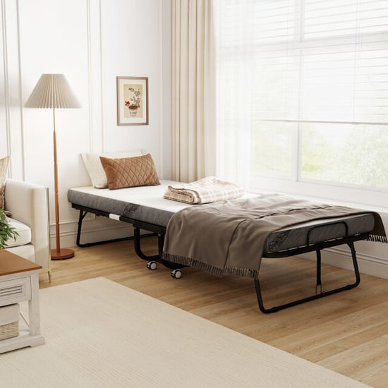 4goodz Opklapbaar logeerbed 1 persoons met wielen tot 150 kg 200x90 cm - Image 1