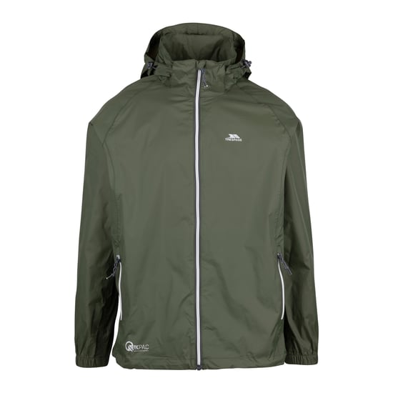 Trespass Qikpac X Unisex Packaway Jacka (Moss) - Image 1