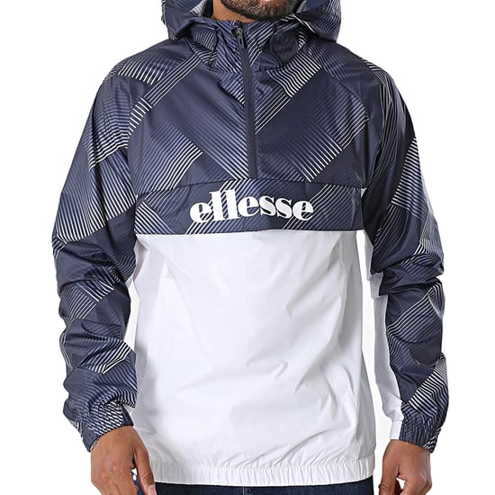 Ellesse Mens Fiorisa Windrunner Jacket (Navy/White) - Image 3