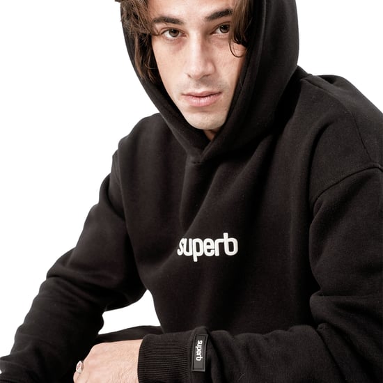 Herroversized hoodie med puffy huva Hexaline SPRB6500 - Image 2