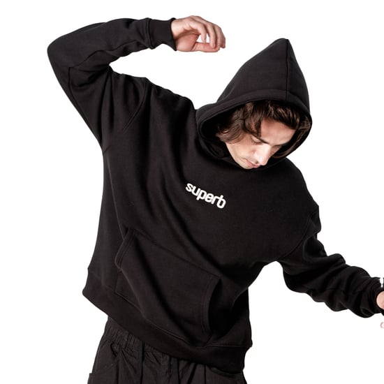Herroversized hoodie med puffy huva Hexaline SPRB6500 - Image 4