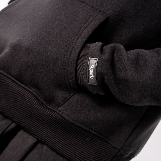 Herroversized hoodie med puffy huva Hexaline SPRB6500 - Image 6