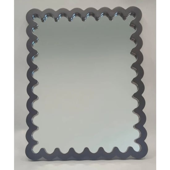 House Vitamin Mirror wavey black mdf 33x43x1.5cm - Image 1