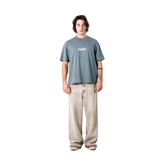 Heren Oversized Katoenen Korte Mouwen T-Shirt Little Core Puffy SPRB3500 - Image 3