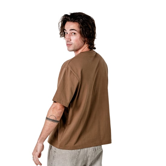 Men's Oversized Cotton Short Sleeve T-Shirt Little Core Puffy SPRB3500 - Image 3