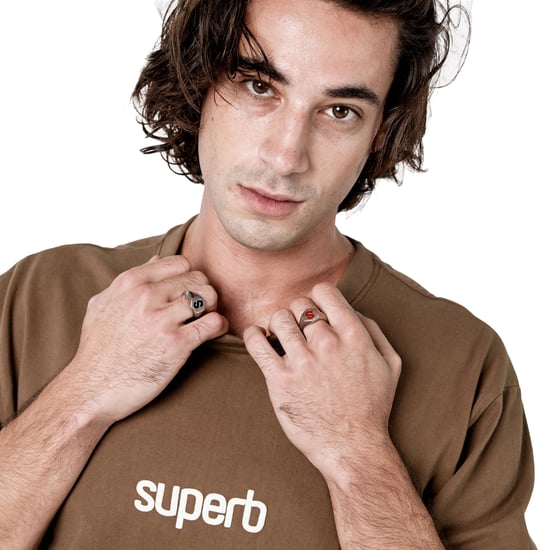 Men's Oversized Cotton Short Sleeve T-Shirt Little Core Puffy SPRB3500 - Image 5