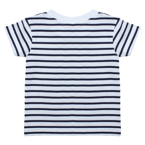 Larkwood Gestreept t-shirt met korte mouwen voor kinderen/kinderen - Image 2