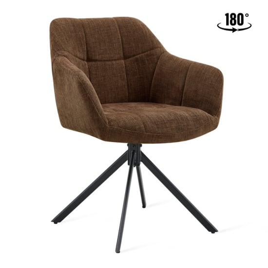 Multifurn 2x eetkamerstoel jesse stof choco - Image 4