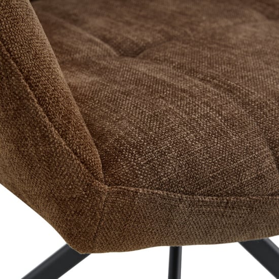 Multifurn 2x eetkamerstoel jesse stof choco - Image 6