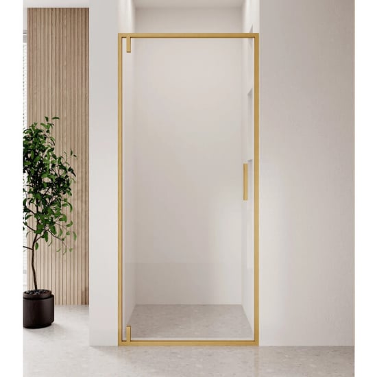 Badplaats Douchedeur seattle 100 x 190 cm goud douchewand 6 mm - Image 1