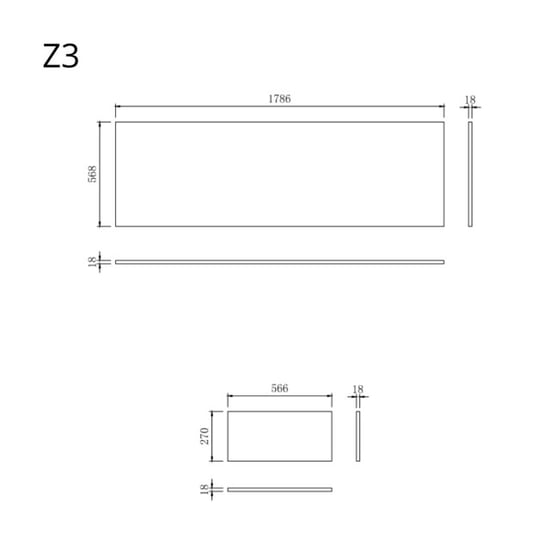 Wasophoogte Verticale indeling zijkast module z3 pure wit - Image 3