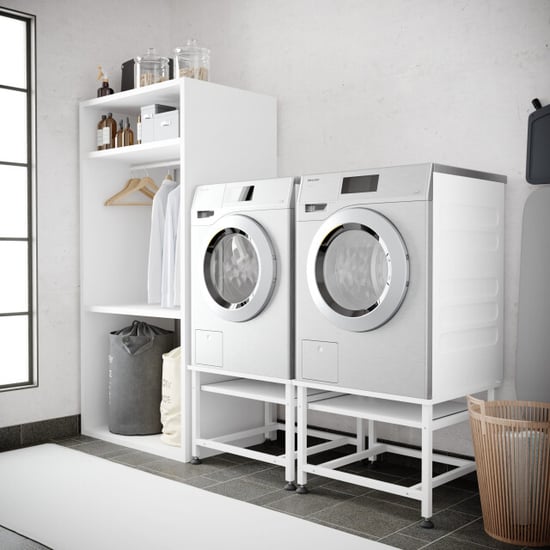 Wasophoogte Wasmachine verhoger – ecoslim met plateau – dubbel wit - Image 3