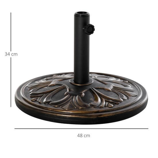 4goodz Parasolvoet 13 kg cement 48x34 cm parasols Ø35/Ø38/Ø48 mm - Image 5