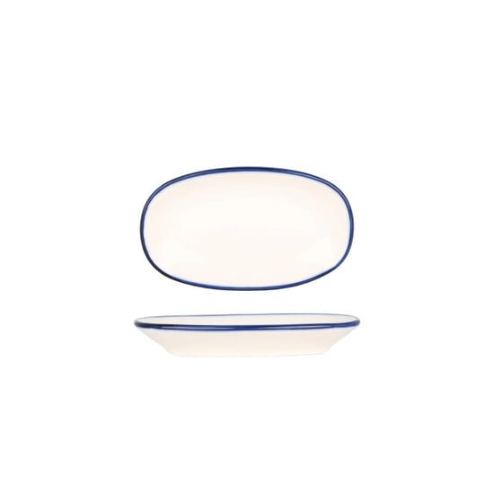 Bonna Serveerschaal linea blue porselein 19x11 cm set van 2 - Image 1