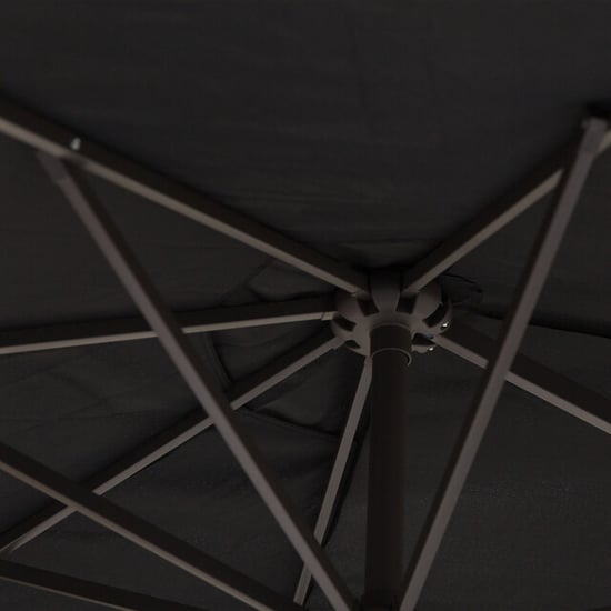 4goodz Duo-parasol 460x270 cm brede xl parasol zwart - Image 4