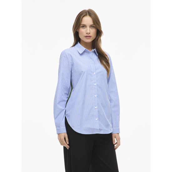 Vila vidoja ls striped tape shirt 14111986 blazer - Image 4