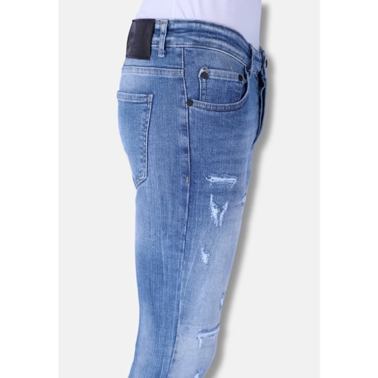Local Fanatic Stonewashed slim fit jeans met stretch 1098 - Image 3