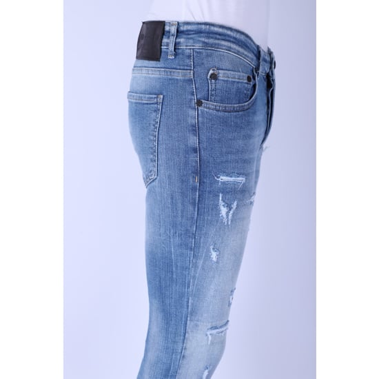 Local Fanatic Stonewashed slim fit jeans met stretch 1098 - Image 4