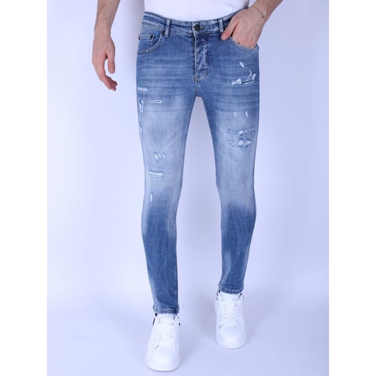 Local Fanatic Stonewashed slim fit jeans met stretch 1098 - Image 5